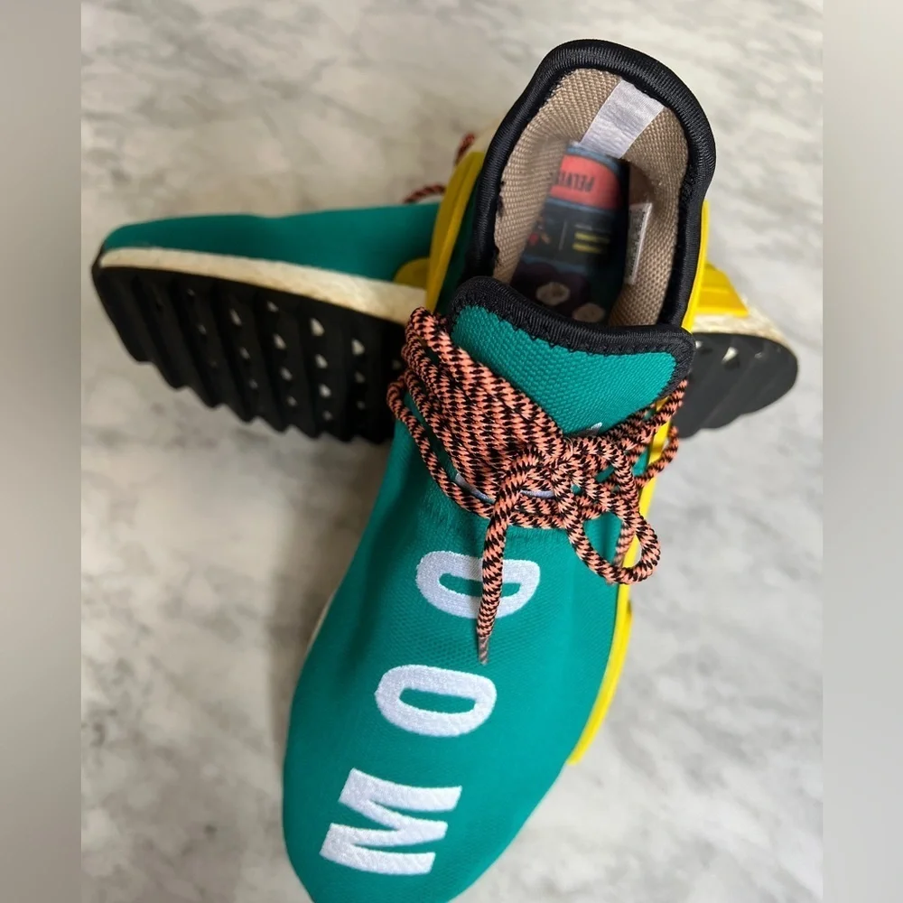 Adidas Human Race NMD Pharrell Sun Glow
Released November 11th, 2017 sz 11 - Picture 5 of 9